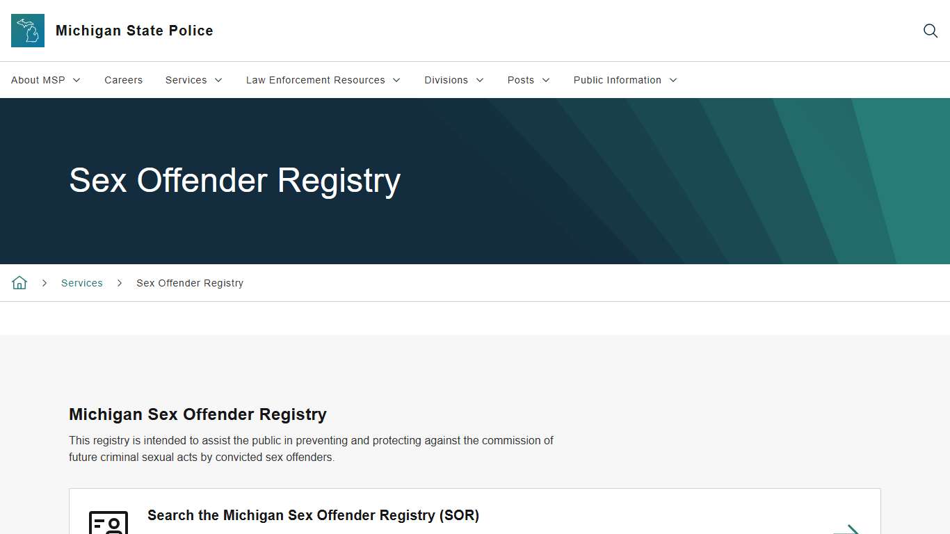 Sex Offender Registry